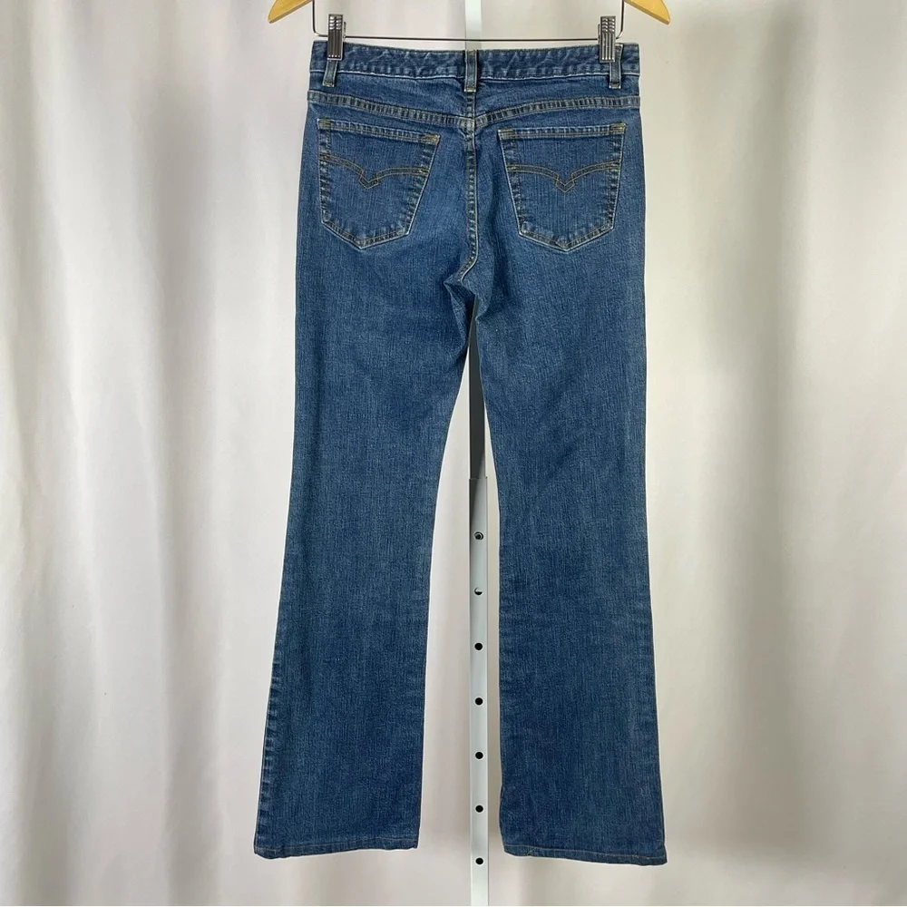 Halogen Women's Size 4 Flare Leg Blue Jeans Retro Medium Wash